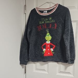 Grinch Graphic Black Sweater